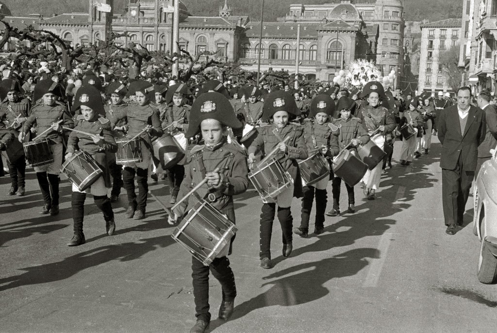 Compañía Infantil de la sociedad Euskal Billera en 1960